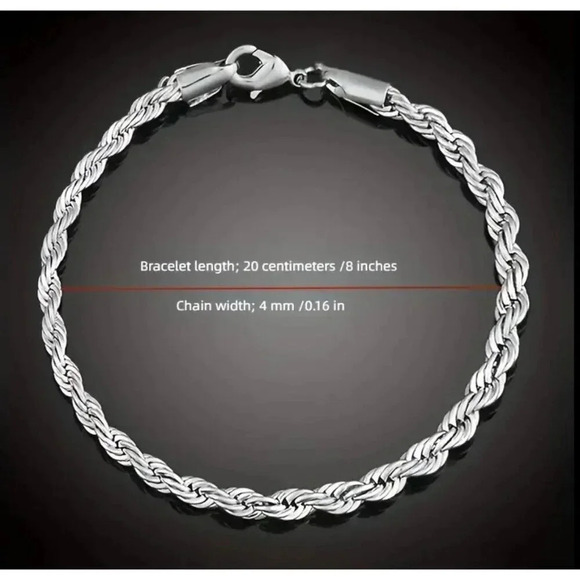 Sterling Silver Rope Set - Picture 4 of 4